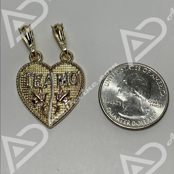 Multicolored Heart Te Amo pendant - Picture 2 of 5